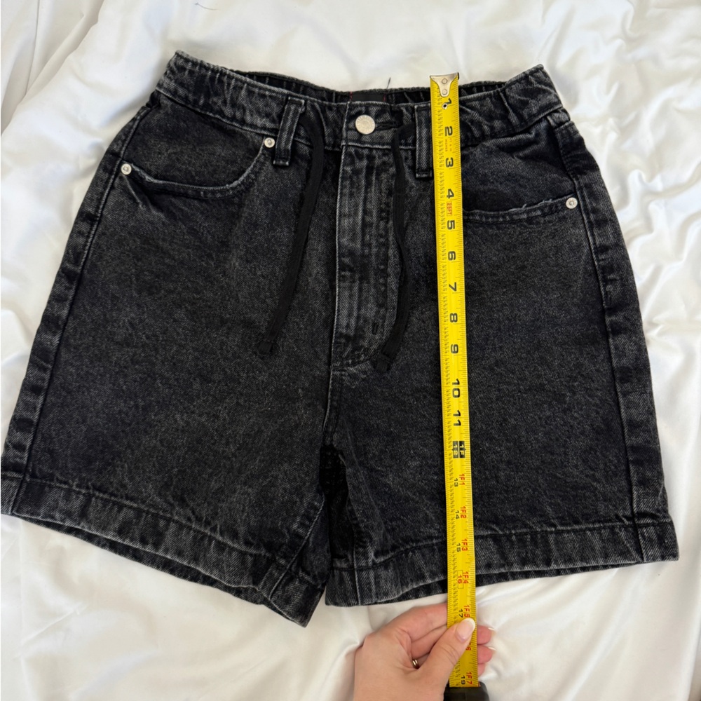 UO mid length shorts